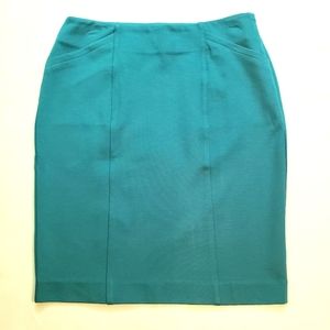Cabi Teal Green Pencil Skirt. Size:4